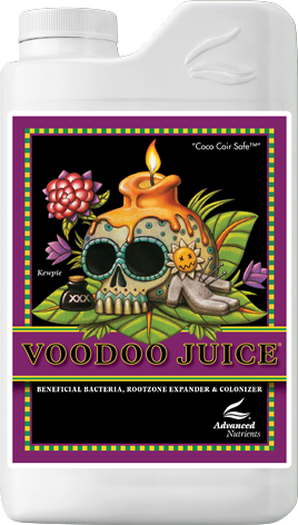 Advanced Nutrients Voodoo Juice beneficial bacteria supplement bottle, 1 liter