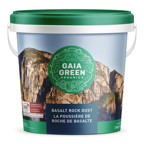 Gaia Green basalt rock dust soil amendment bag, 2 kilograms