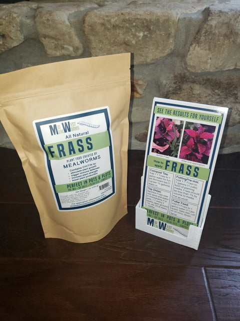 Midwest Meal Worms frass soil amendment bag, 1 pound