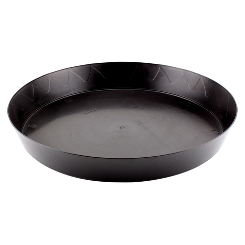 Gro Pro heavy duty black saucer, 14 inch