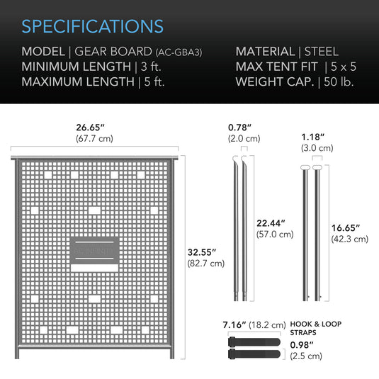 grow tent gear board AC Infinity Grow Tent Gear Board, Equipment, and Cable Wall Organizer