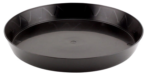 Gro Pro heavy duty black saucer, 12 inch