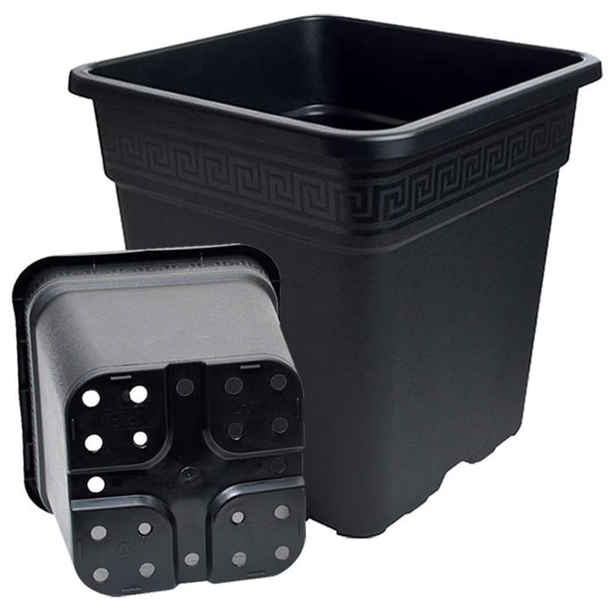 Gro Pro Black Square Pot 8 Gallon