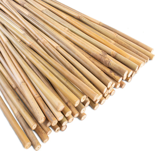 Grower’s Edge Natural Bamboo 8 ft Bulk (50/pack)