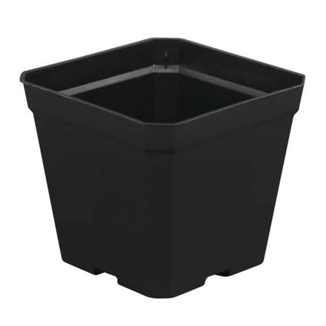 Gro Pro Black Plastic Pot, 4x4x3.5in