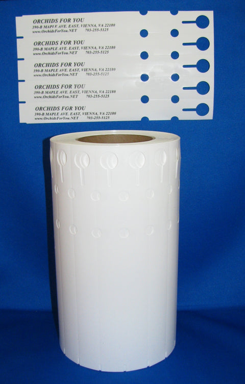 DPI white wrap-around plant labeling tags, 9 by 1 inch