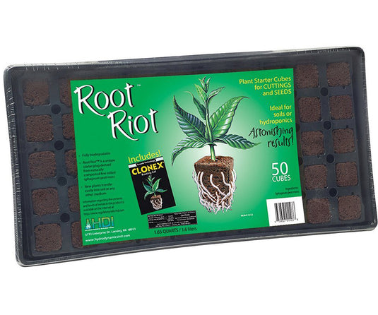 Root Riot Tray Root Riot 50 Cube Tray (12/Cs) – Grow Time Garden Supply