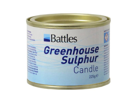 Battles greenhouse sulphur candle, 225g can