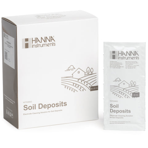 Hanna cleaning solution for soil deposits sachets, 25 count