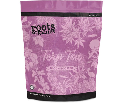 Roots Organics Terp Tea Bloom Boost bag, 3 pounds