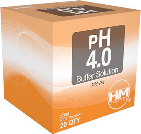 HM Digital pH 4.0 buffer solution packets, 20 count