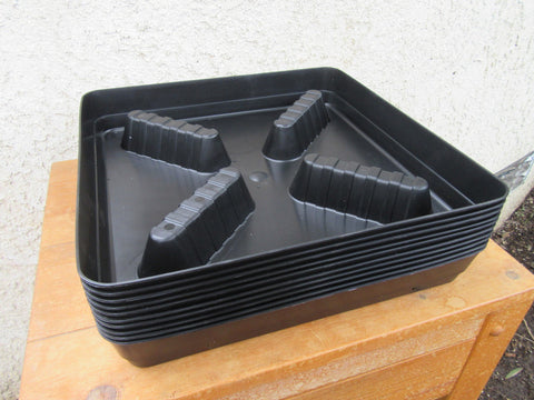 Square Farmer elevator saucer, 13 inch