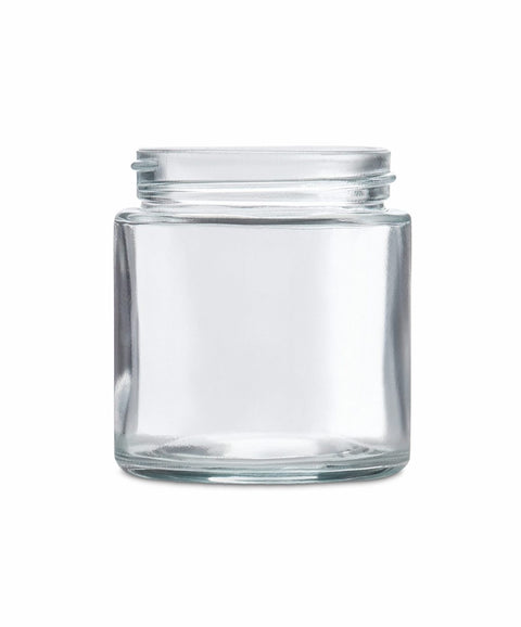 Glass jar, straight sided flush, 53mm, 3oz