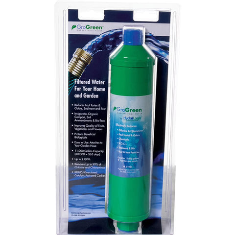 Hydro-Logic GroGreen garden hose filter
