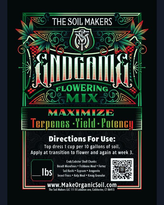 ENDGAME Flowering mix — The Soil Makers organic soil amendment.