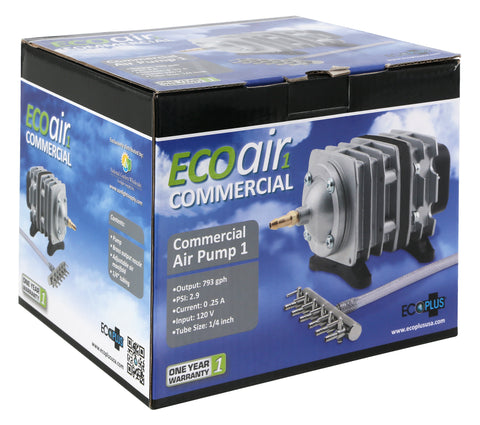EcoPlus Commercial Air 1 pump, 18 watt single outlet