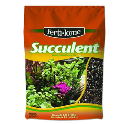 Fertilome succulent potting soil mix bag, 4 quart