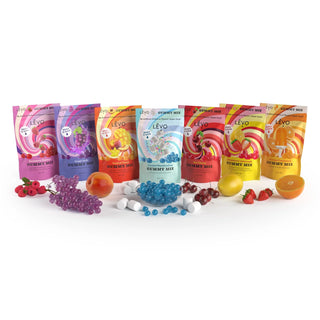 LEVO gummy mixes packaging, front