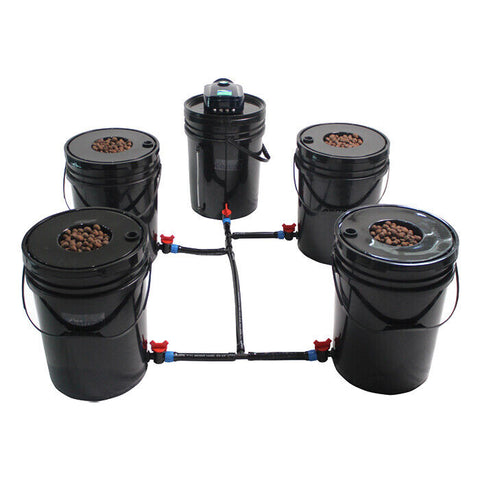 Grow1 Deep Water Culture System, 4 Bucket + Reservoir Complete Kit, additional product view 2
