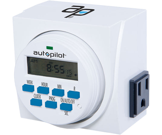 Autopilot 7 Day Dual Outlet Digital Timer