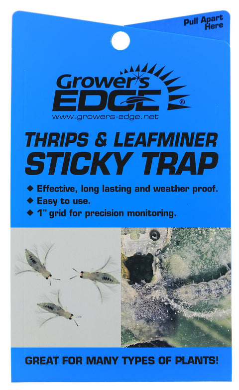 Grower's Edge blue thrips and leafminer sticky traps, 5 pack