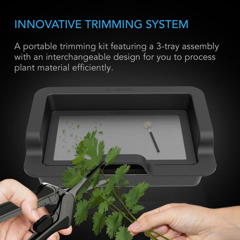 AC Infinity trim tray system, screen detail