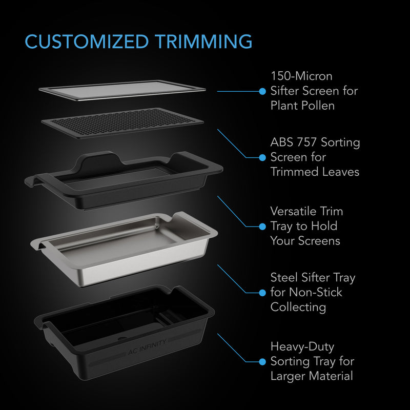 Load image into Gallery viewer, AC Infinity Large Trim Tray System, 3-Tray &amp; 2-Screen Kit, Interchangeable and Ergonomic Design $79.99
