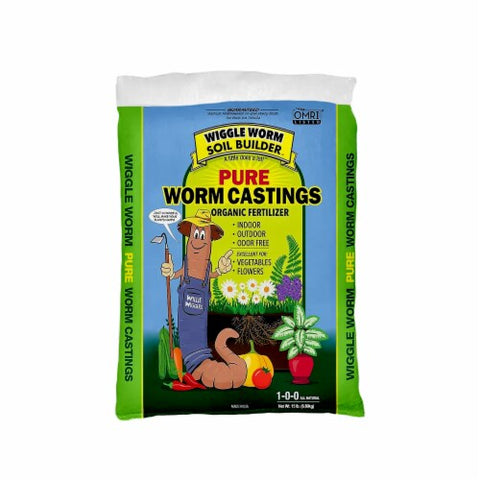 Wiggle Worm soil builder worm castings bag, 15 pounds