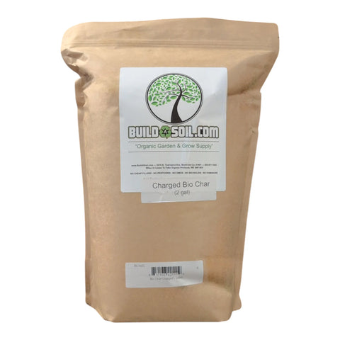 BuildASoil charged bio char bag, 2 gallon