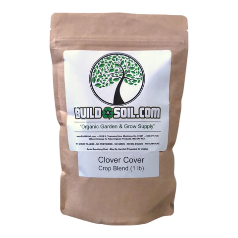 BuildASoil 12 seed clover cover crop mix bag, 1 pound
