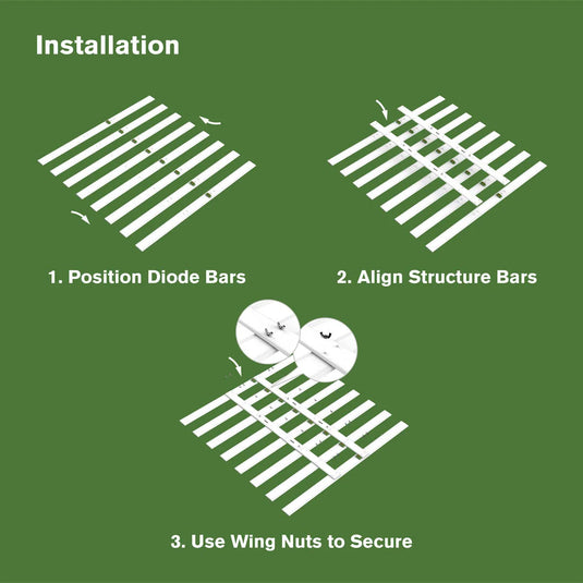 FloraFlex 700W Full Spectum LED Grow Light with Custom Diodes
