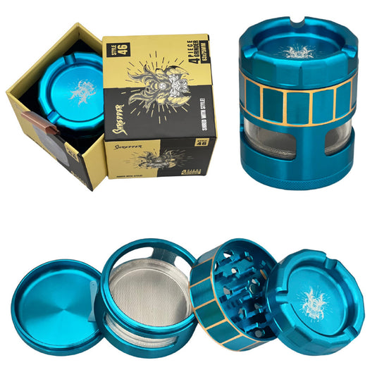 Shredder 4 Piece Grinder 63x75mm (Style 46)