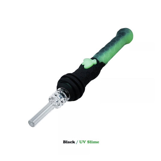 Stratus Silicone Bee Quartz Nectar Collector (Black/UV)