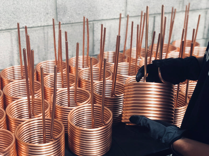 Load image into Gallery viewer, Compact Immersion Wort Chiller, Copper
