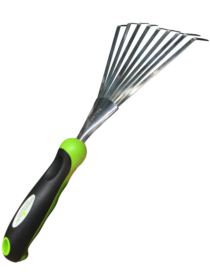 Load image into Gallery viewer, Stainless Steel Garden Hand Rake Tool

