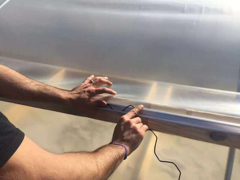 Load image into Gallery viewer, Greenhouse PVC Coated Spring Wire &amp; Lock Channel Bundle
