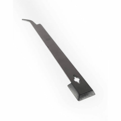 10-inch J hook flat hive tool made of durable stainless steel.