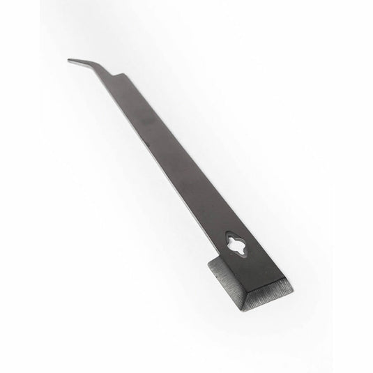 10-inch J hook flat hive tool made of durable stainless steel.