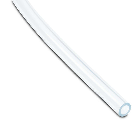 1/4 inch ID by 3/8 inch OD clear PVC tubing