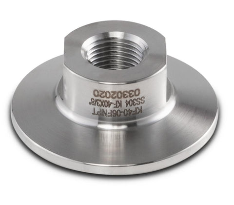 KF-40 stainless steel FNPT end cap