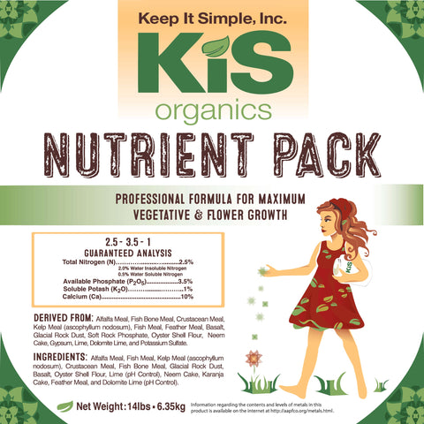 KiS Organics Nutrient Pack — KiS Organics organic soil amendment.