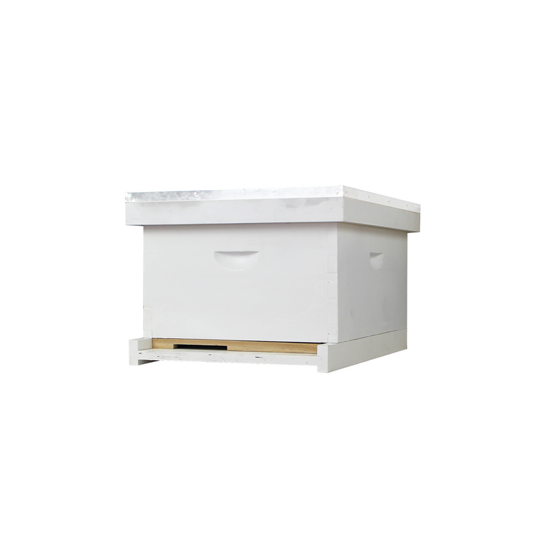 Load image into Gallery viewer, 8 Frame Complete Beehive Kit – Fully Assembled (1 Deep Box) Amish-Made with Frames &amp; Wax-Coated Foundations
