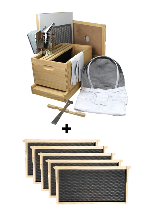 Amish-Made 8 Frame Beehive - Starter Kit