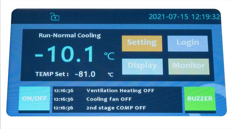 Load image into Gallery viewer, Ultra-Low Chest Style Freezer with Touch Screen LCD  (-86°C) 16.2 Cubic Feet - ETL Rated
