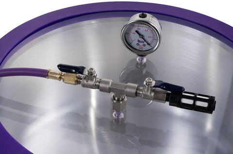 3 Gallon Aluminum Vacuum Chamber With Glass Lid, additional product view 2