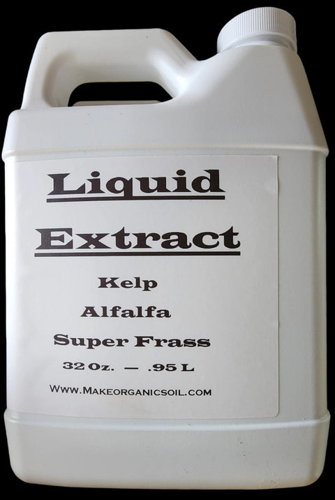 Liquid Extract Kelp Frass Alfalfa — The Soil Makers botanical soil extract.