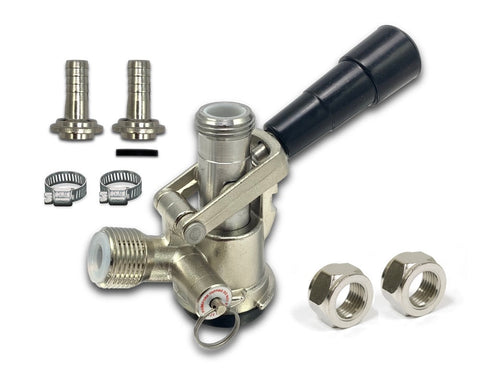USA Sankey D-type keg coupler with stainless steel probe.