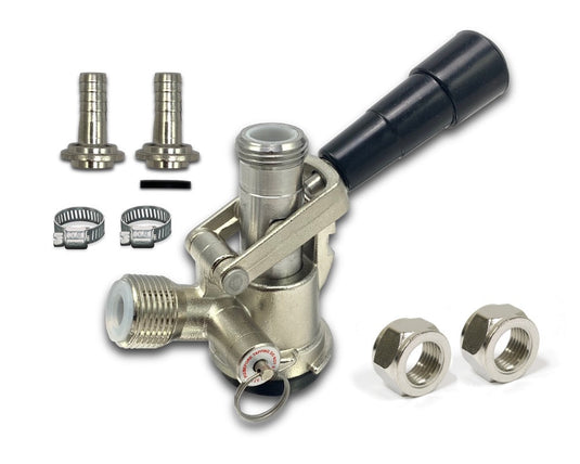 USA Sankey D-type keg coupler with stainless steel probe.