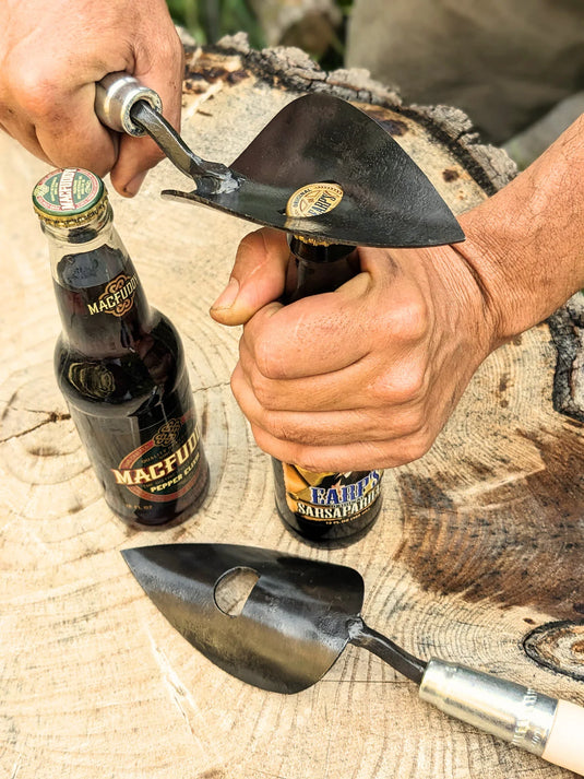 Homestead Iron Large Trowel Bottle Opener shown in product view 2