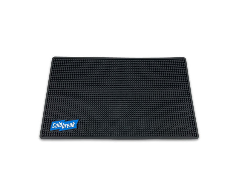 Load image into Gallery viewer, Extra-large black bristled rubber bar mat for countertops.
